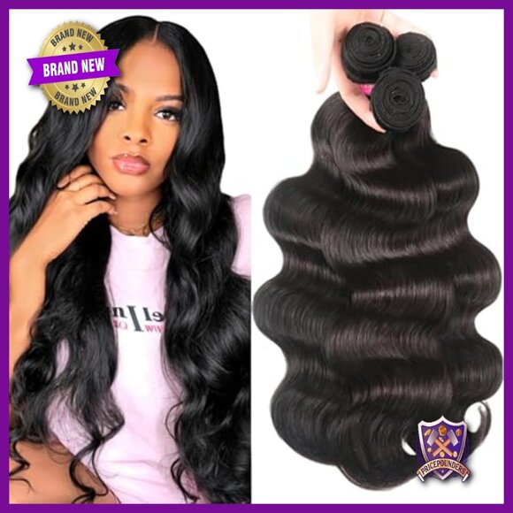 Body Wave Human Hair Extensions 3 Bundles 12 14 16 Inches Virgin Hair